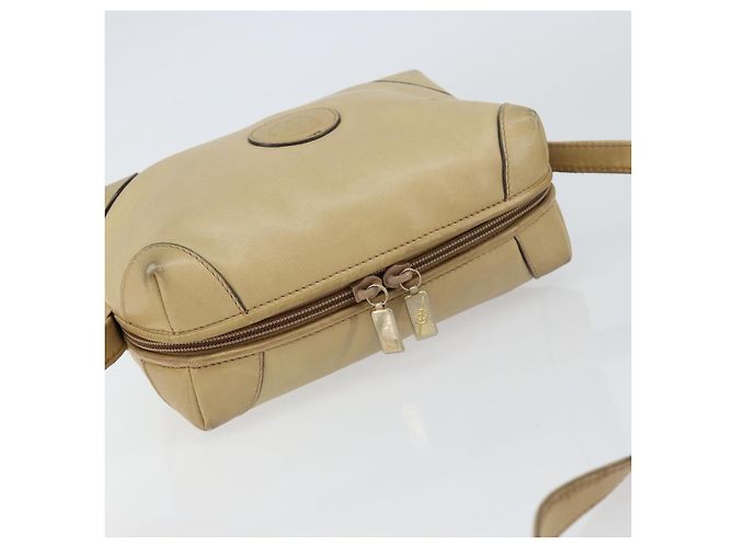 Borsa a Spalla in Pelle Beige Oro GUCCI 67 01 5294 Auth BA7259 D'oro - vista 6
