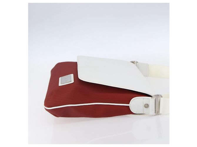 Bulgari Borsa a Spalla BVLGARI in Pelle Rossa e Bianca Auth BA6910 Bianco Rosso - vista 4