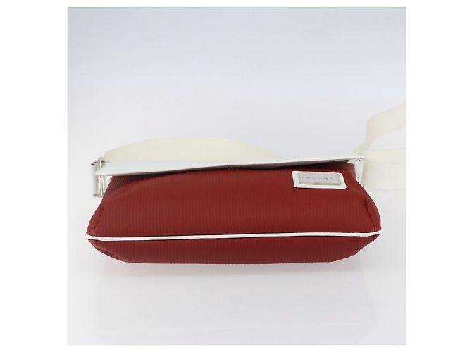 Bulgari Borsa a Spalla BVLGARI in Pelle Rossa e Bianca Auth BA6910 Bianco Rosso - vista 5