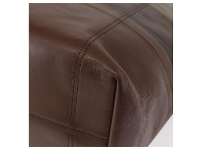 Autre Marque BORSO A MANO IN PELLE INTRECCIATO BOTTEGA VENETA KHAKI Auth bs30818 - vista 16