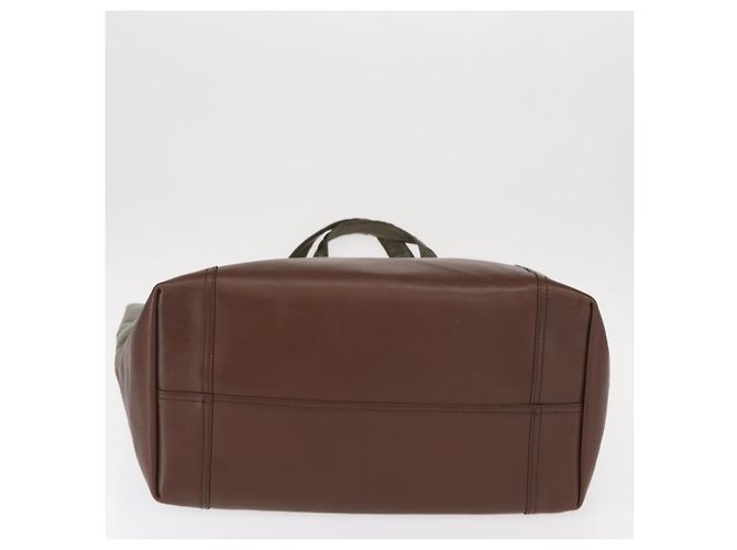 Autre Marque BORSO A MANO IN PELLE INTRECCIATO BOTTEGA VENETA KHAKI Auth bs30818 - vista 5