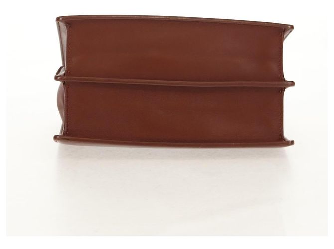 Borsa a spalla con catena Christian Dior in pelle marrone dorato Auth 154079V D'oro - vista 12