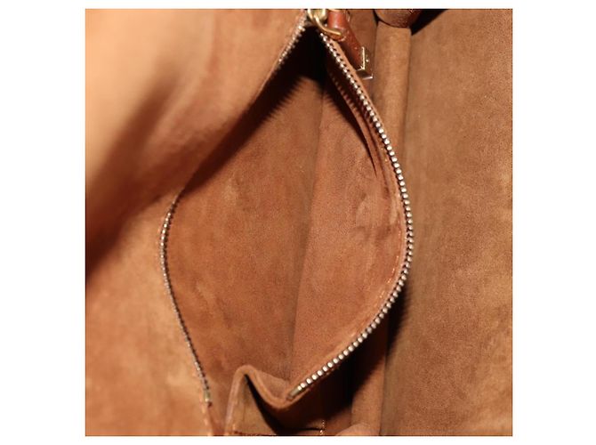 Borsa a spalla con catena Christian Dior in pelle marrone dorato Auth 154079V D'oro - vista 26