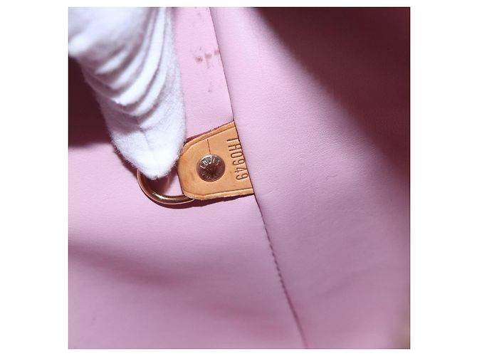 LOUIS VUITTON Borsa a Mano Monogram Vernis Houston Rosa M91054 LV Auth 149967 Marrone - vista 12