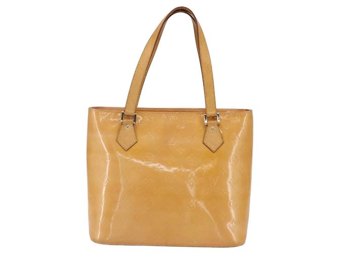 LOUIS VUITTON Borsa a Mano Monogram Vernis Houston Rosa M91054 LV Auth 149967 Marrone - vista 13