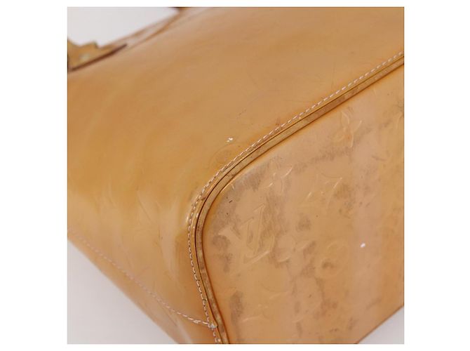 LOUIS VUITTON Borsa a Mano Monogram Vernis Houston Rosa M91054 LV Auth 149967 Marrone - vista 14