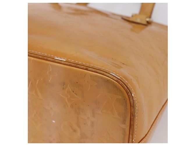 LOUIS VUITTON Borsa a Mano Monogram Vernis Houston Rosa M91054 LV Auth 149967 Marrone - vista 15