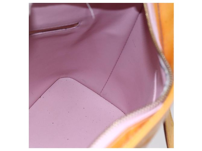 LOUIS VUITTON Borsa a Mano Monogram Vernis Houston Rosa M91054 LV Auth 149967 Marrone - vista 18