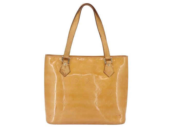 LOUIS VUITTON Borsa a Mano Monogram Vernis Houston Rosa M91054 LV Auth 149967 Marrone - vista 2