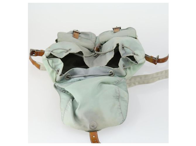 PRADA Rucksack aus Nylon hellblau silber authentisch 151340 - Ansicht 10