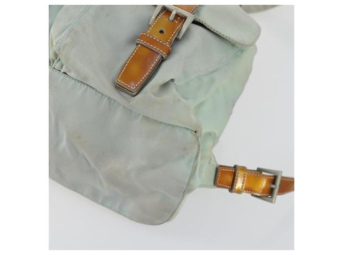 PRADA Rucksack aus Nylon hellblau silber authentisch 151340 - Ansicht 16