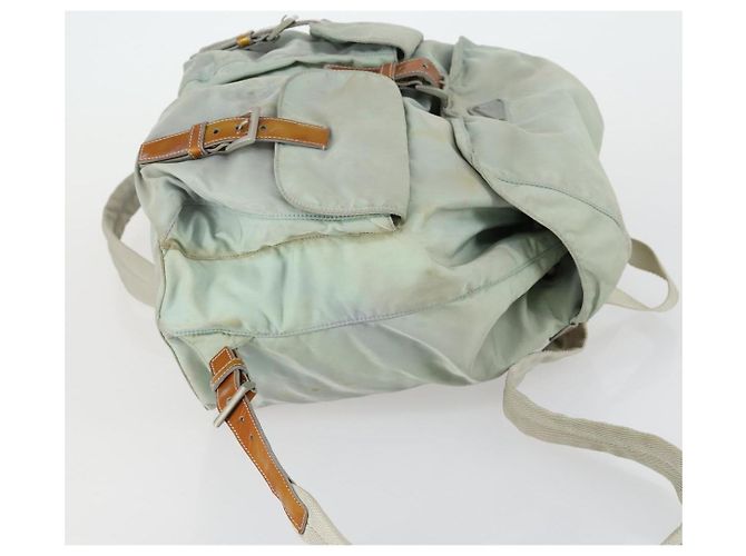 PRADA Rucksack aus Nylon hellblau silber authentisch 151340 - Ansicht 4