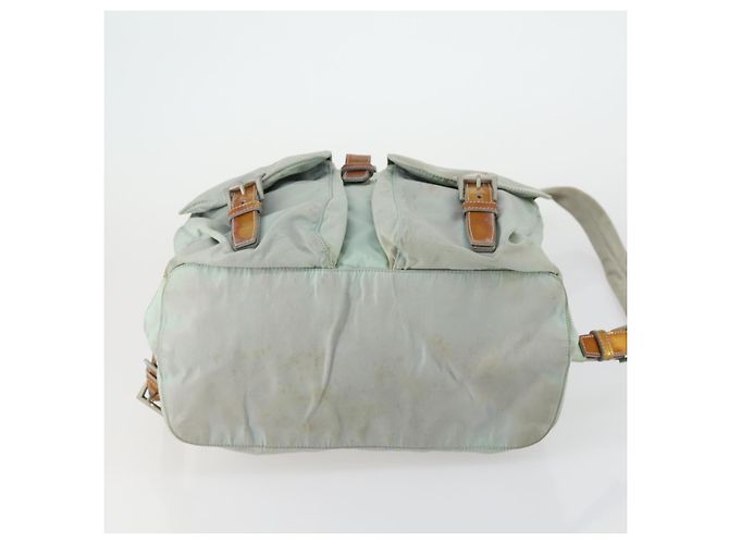 PRADA Rucksack aus Nylon hellblau silber authentisch 151340 - Ansicht 5