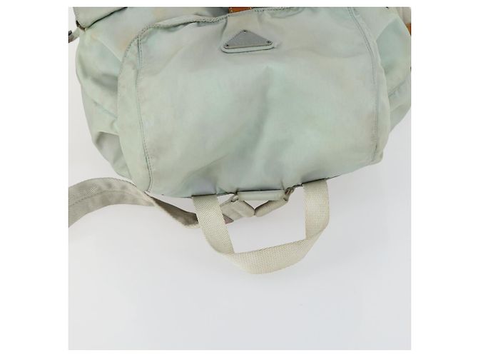 PRADA Rucksack aus Nylon hellblau silber authentisch 151340 - Ansicht 6