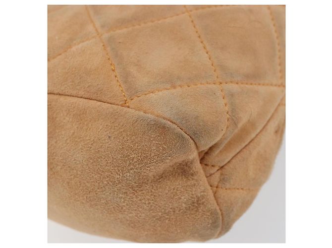 Sac à bandoulière en chaîne Prada en daim orange et or Auth bs31389 Doré - vue 16