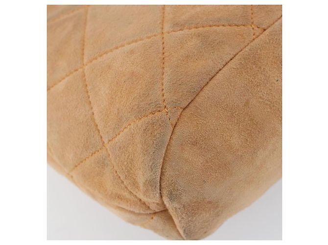 Sac à bandoulière en chaîne Prada en daim orange et or Auth bs31389 Doré - vue 17