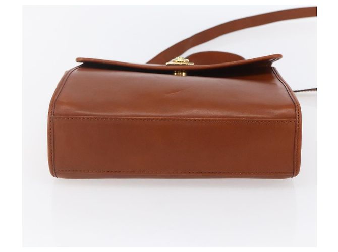 Céline Borsa a mano CELINE in pelle 2 in 1 marrone oro Auth mr1643 D'oro - vista 11
