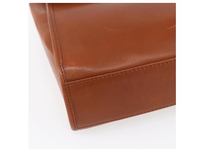Céline Borsa a mano CELINE in pelle 2 in 1 marrone oro Auth mr1643 D'oro - vista 13