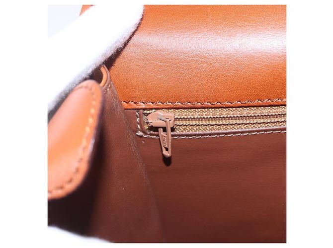 Céline Borsa a mano CELINE in pelle 2 in 1 marrone oro Auth mr1643 D'oro - vista 17