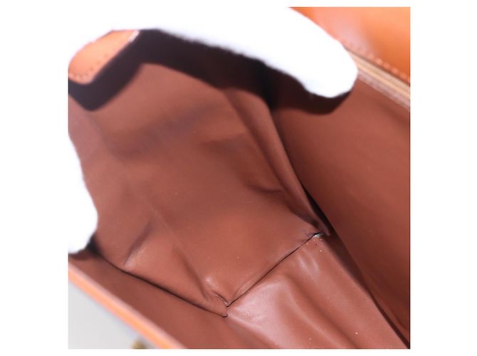 Céline Borsa a mano CELINE in pelle 2 in 1 marrone oro Auth mr1643 D'oro - vista 21