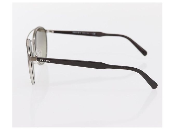 Gafas de sol PRADA metal Marrón SPR62T Auth 154897 Castaño - vista 6