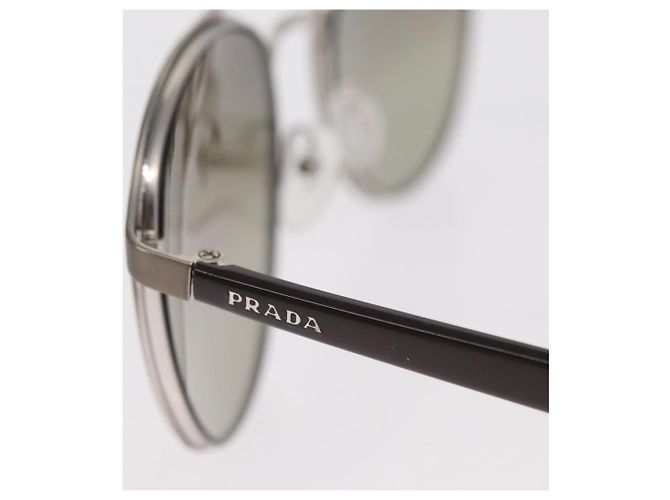 Gafas de sol PRADA metal Marrón SPR62T Auth 154897 Castaño - vista 7