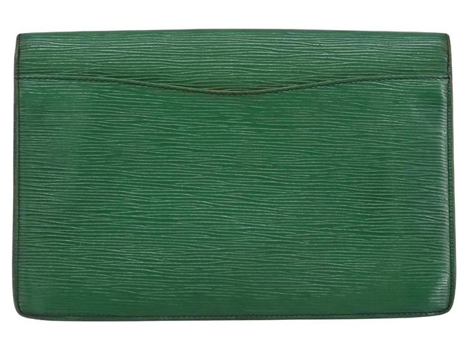LOUIS VUITTON Clutch Epi Montaigne 27 Verde M52654 LV Auth bs31283 - vista 2