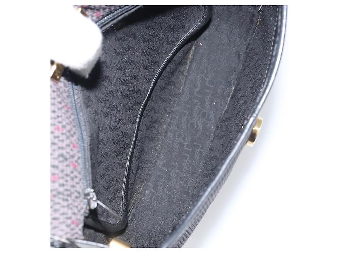 Borsa a Spalla SAINT LAURENT in Pelle PVC Grigia Oro Auth bs31403 Marrone D'oro - vista 17