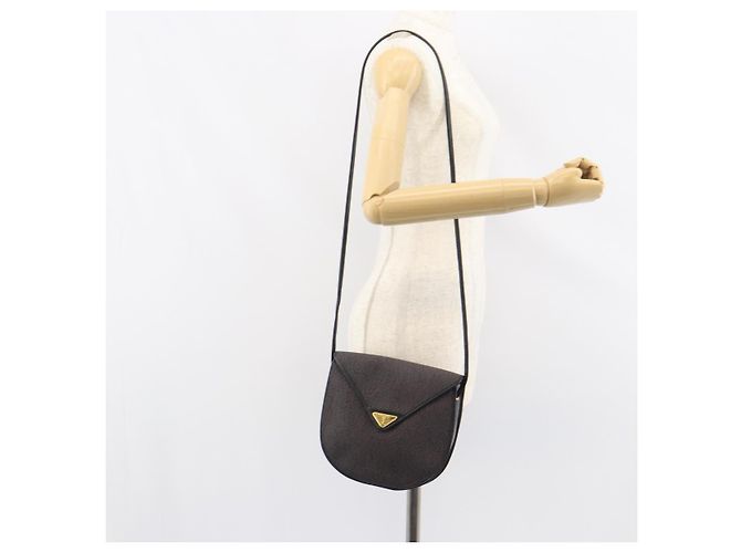 Borsa a Spalla SAINT LAURENT in Pelle PVC Grigia Oro Auth bs31403 Marrone D'oro - vista 22