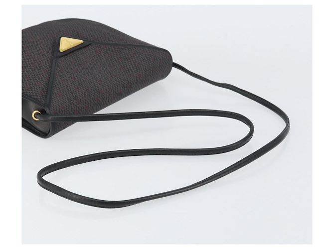 Borsa a Spalla SAINT LAURENT in Pelle PVC Grigia Oro Auth bs31403 Marrone D'oro - vista 7