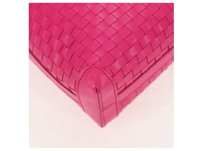 Borsa a Spalla Gancini in Pelle Rosa Argento Salvatore Ferragamo Auth BA8419V - vista 11