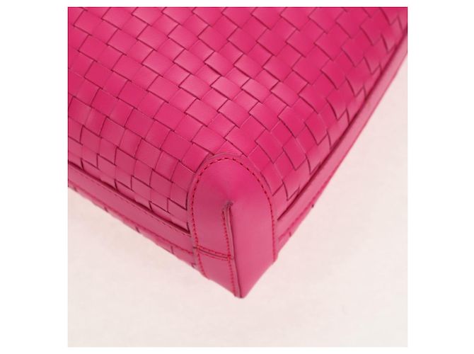Borsa a Spalla Gancini in Pelle Rosa Argento Salvatore Ferragamo Auth BA8419V - vista 12