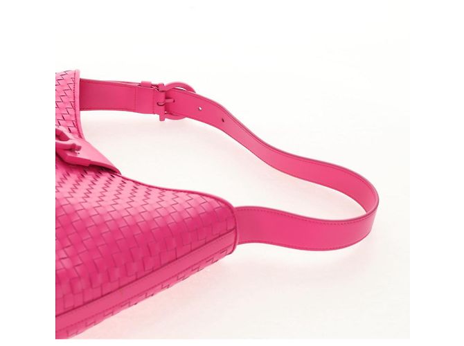 Borsa a Spalla Gancini in Pelle Rosa Argento Salvatore Ferragamo Auth BA8419V - vista 9