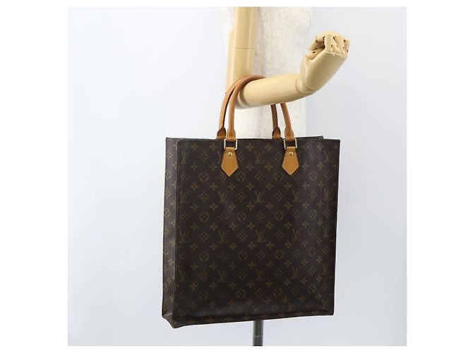 LOUIS VUITTON Borsa Sac Plat Monogram M51140 LV Auth ka493 Monogramma - vista 19