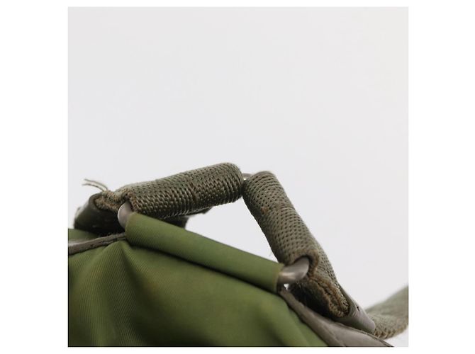 PRADA Backpack Nylon Green Silver Auth bs31165 Silvery - view 15