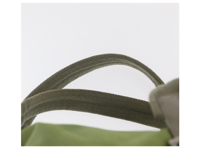 PRADA Backpack Nylon Green Silver Auth bs31165 Silvery - view 16