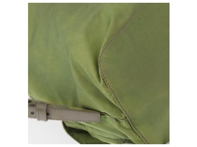 PRADA Backpack Nylon Green Silver Auth bs31165 Silvery - view 19