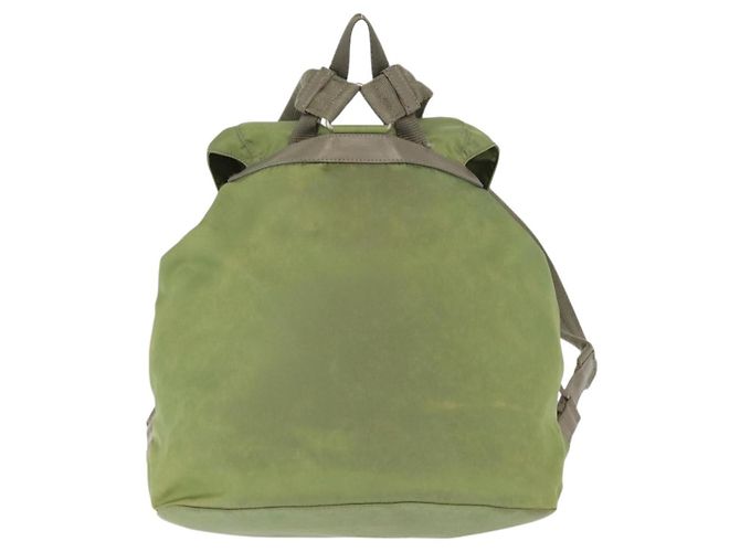 PRADA Backpack Nylon Green Silver Auth bs31165 Silvery - view 2
