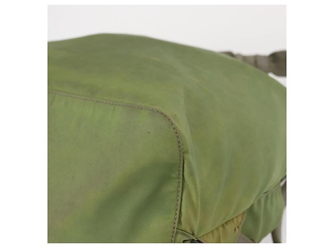 PRADA Backpack Nylon Green Silver Auth bs31165 Silvery - view 20