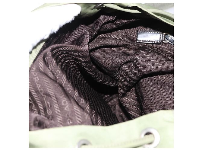 PRADA Backpack Nylon Green Silver Auth bs31165 Silvery - view 26