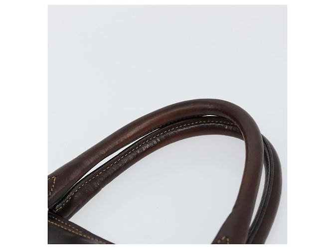 Borsa a mano in tela Zucca FENDI nera e marrone Auth 148627 Nero - vista 8