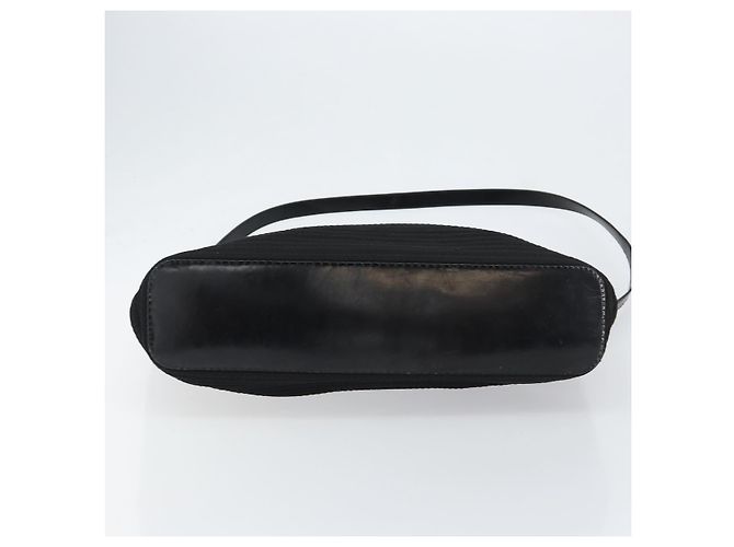 Borsa a mano GUCCI Bamboo Canvas 2way Nera Argento 002 2058 0439 5 Auth bs30947 Nero - vista 11