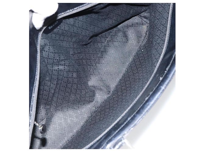 Borsa a mano GUCCI Bamboo Canvas 2way Nera Argento 002 2058 0439 5 Auth bs30947 Nero - vista 19