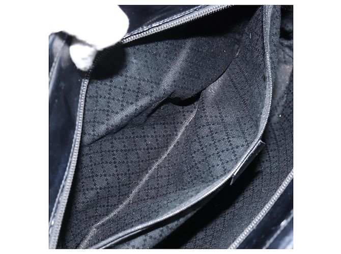 Borsa a mano GUCCI Bamboo Canvas 2way Nera Argento 002 2058 0439 5 Auth bs30947 Nero - vista 22