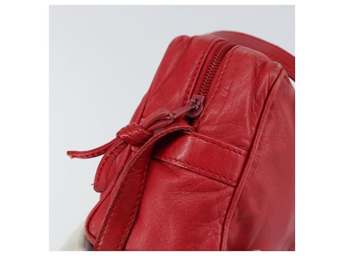 LOEWE Borsa a Spalla Anagram Pelle Rossa Oro Auth 154507 Rosso D'oro - vista 10