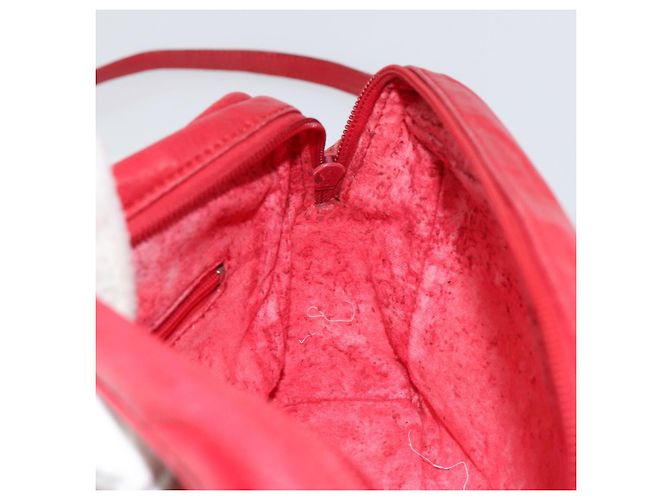 LOEWE Borsa a Spalla Anagram Pelle Rossa Oro Auth 154507 Rosso D'oro - vista 17