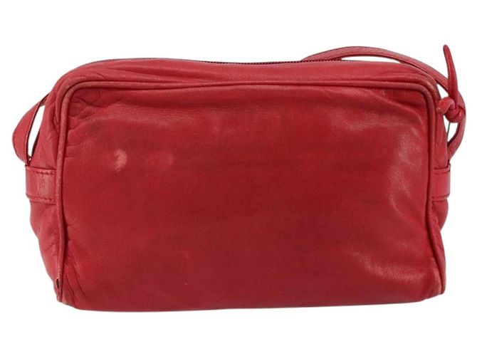 LOEWE Borsa a Spalla Anagram Pelle Rossa Oro Auth 154507 Rosso D'oro - vista 2