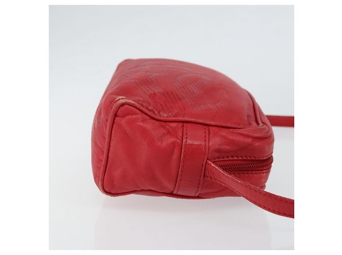 LOEWE Borsa a Spalla Anagram Pelle Rossa Oro Auth 154507 Rosso D'oro - vista 3