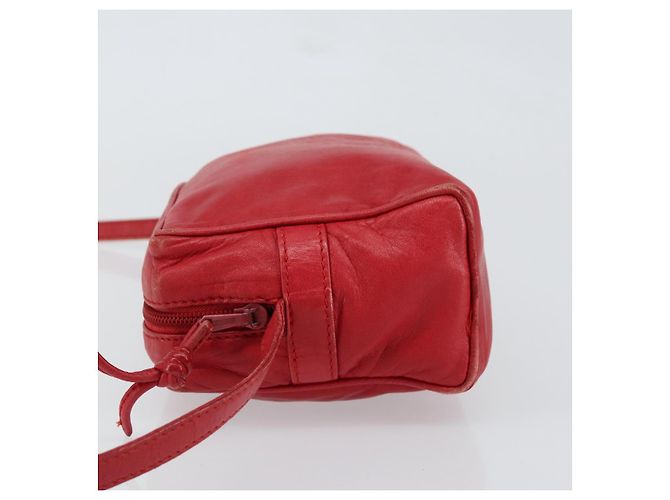 LOEWE Borsa a Spalla Anagram Pelle Rossa Oro Auth 154507 Rosso D'oro - vista 4
