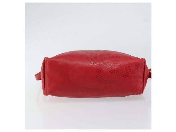 LOEWE Borsa a Spalla Anagram Pelle Rossa Oro Auth 154507 Rosso D'oro - vista 5